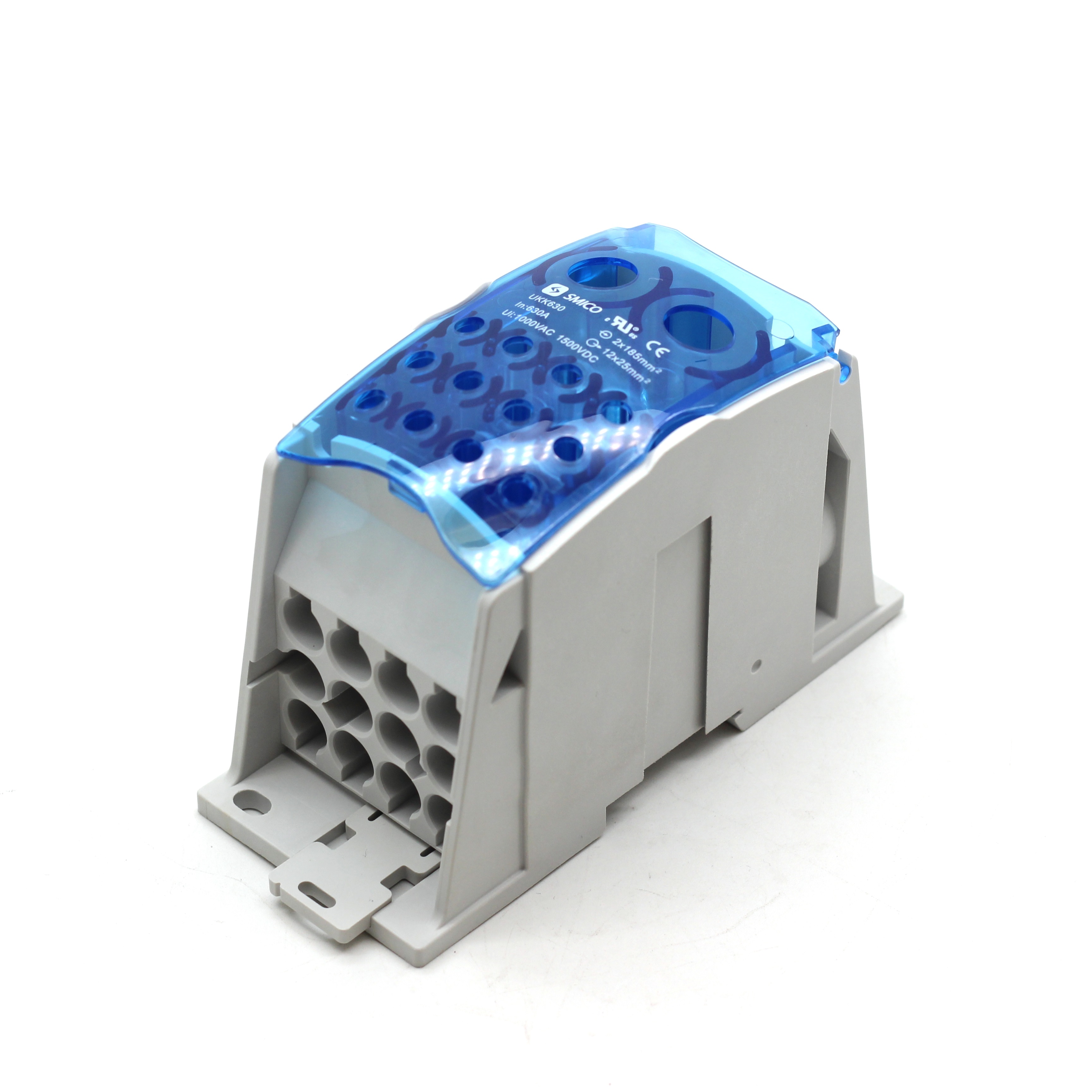 UKK 630A 1000V Din rail single pole power distribution blocks