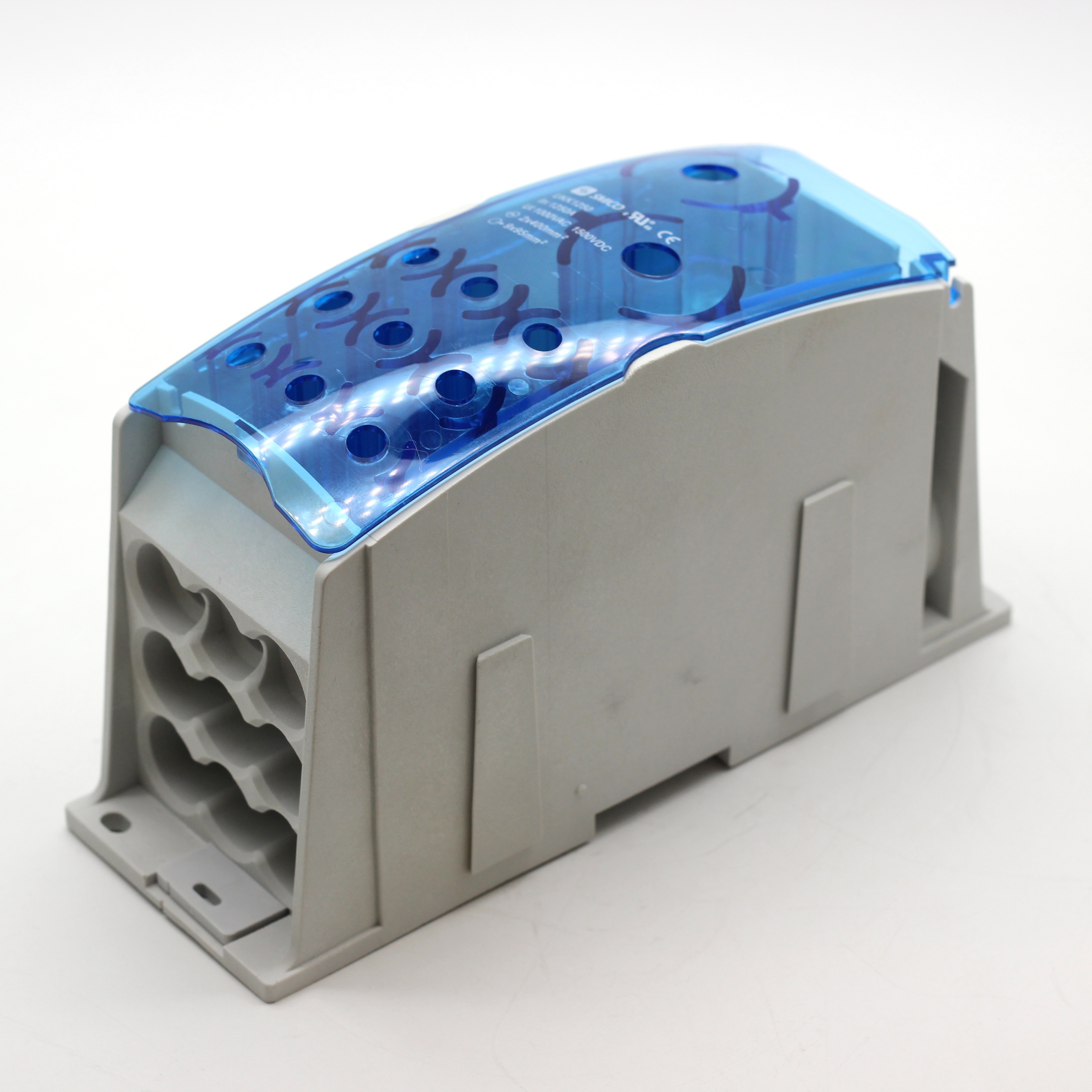 UKK 1250A 1000V low voltage Din Rail power distribution block / distribution box